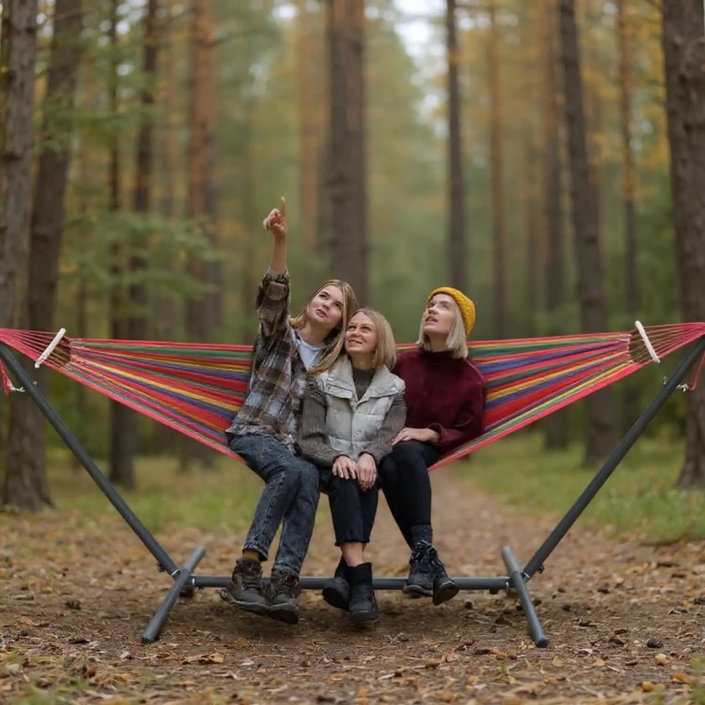 Gyroor Adjustable Stand Hammock With 600Lb Capacity For Outdoor Relaxation
