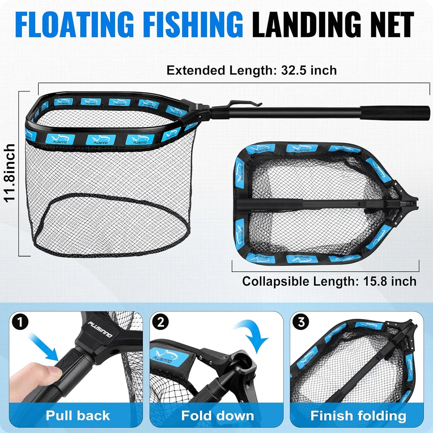 YTYIN Spinning Fishing Rod And Complete Fishing Gear Kit