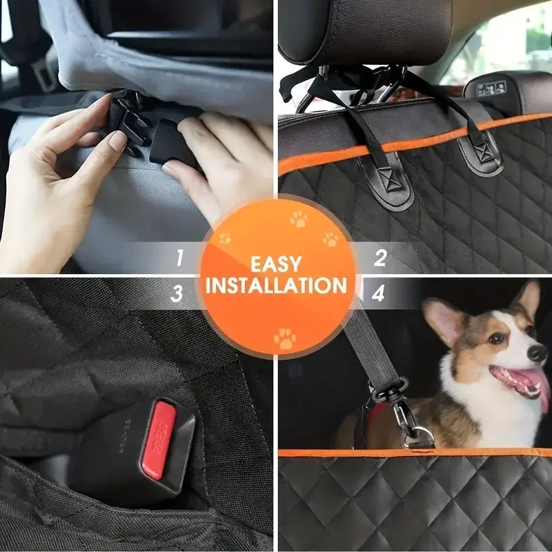 Waterproof Dog Car Seat Cover Featuring Durable Scratch Resistance