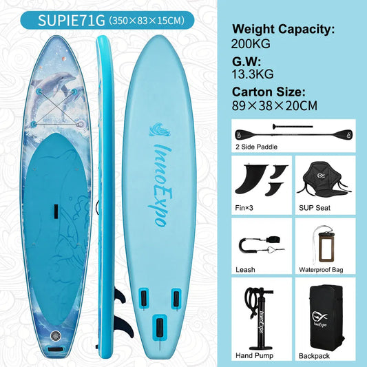 InnoExpo Premium Inflatable Stand Up Paddle Board Non Slip Deck