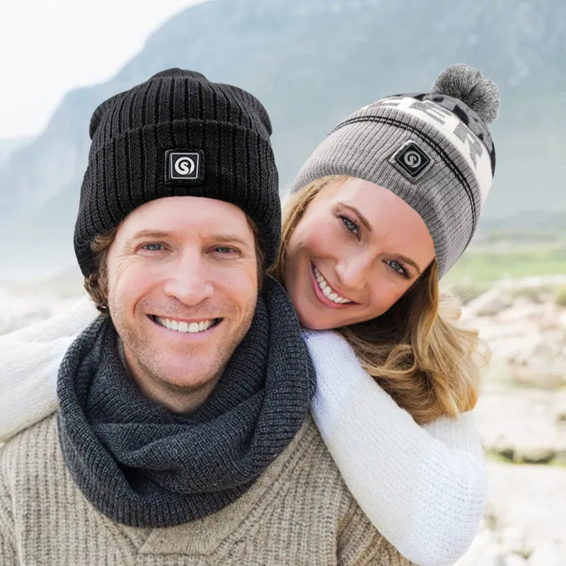 Savior Rechargeable Electric Heated Winter Wool Beanie Cap