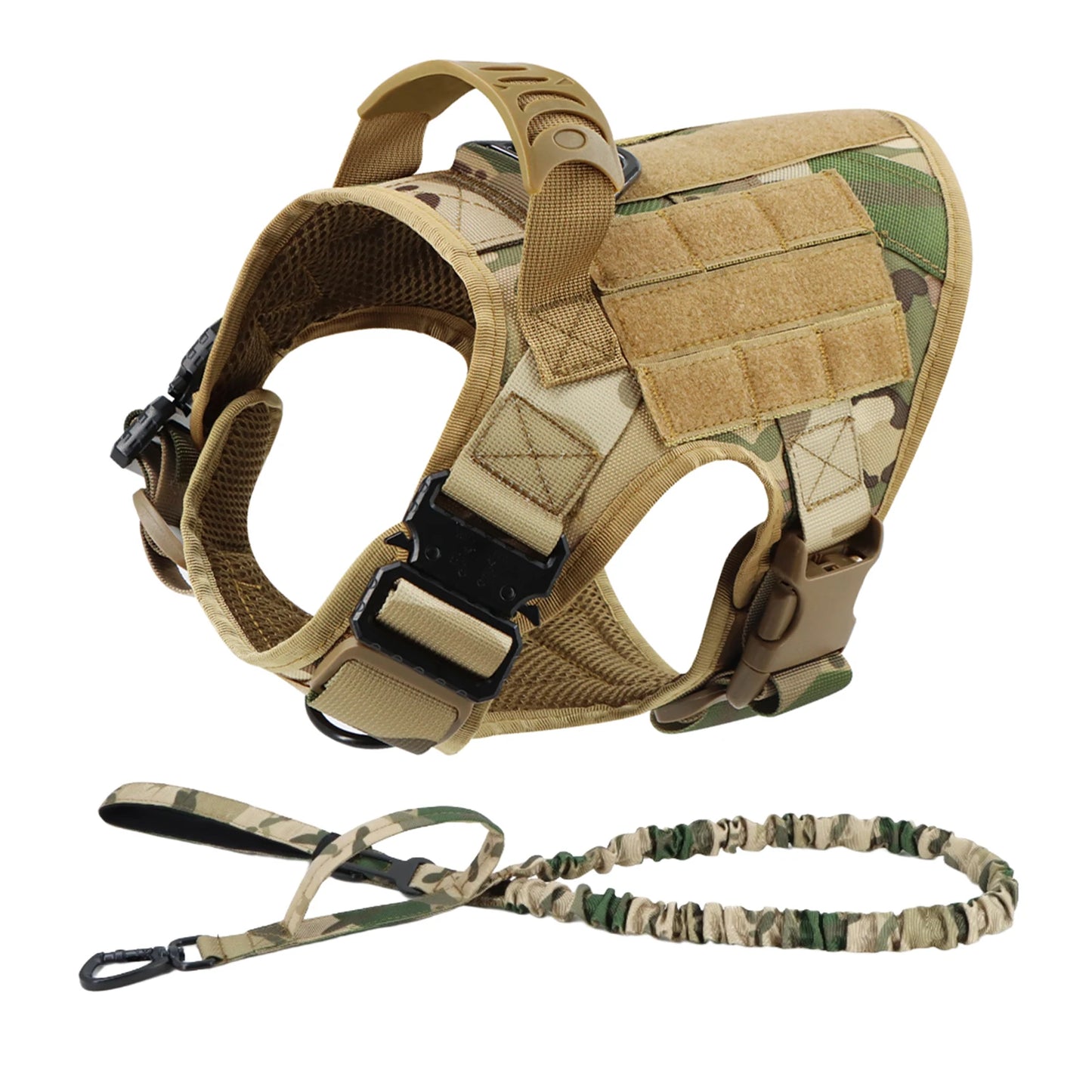 Padded Nylon Dog Harness And Leash Set For Training Walks