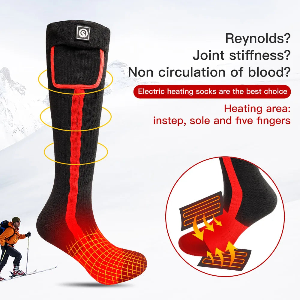 Savior Rechargeable Heated Socks For Winter Outdoor Sports Comfort