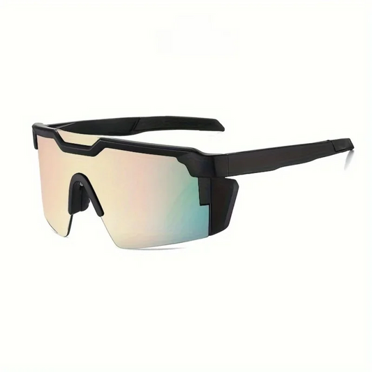 Unisex UV400 Cycling Sunglasses With Square Conjoined Lens