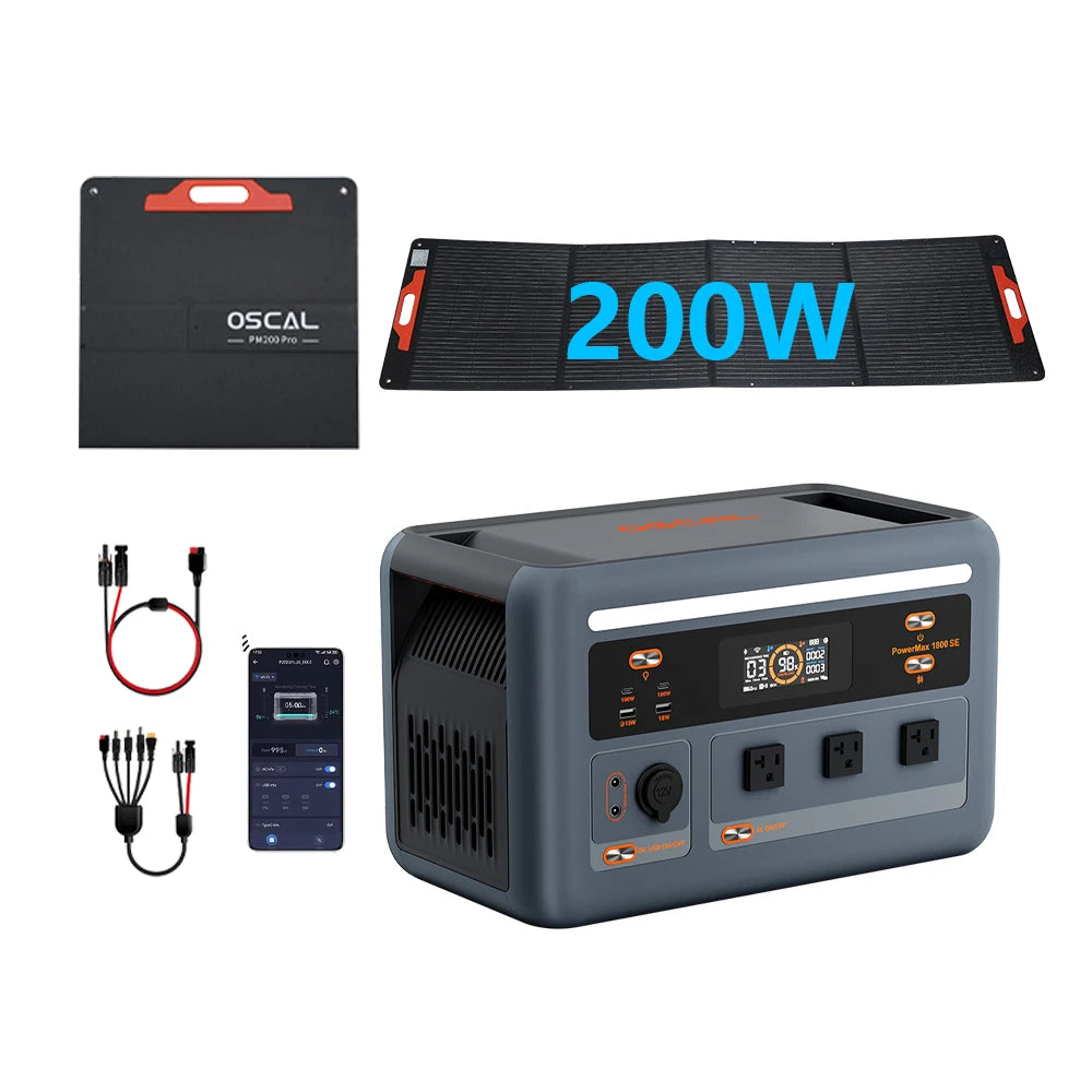 OSCAL PowerMax 1024Wh Portable Power Station With LiFePO4 Battery