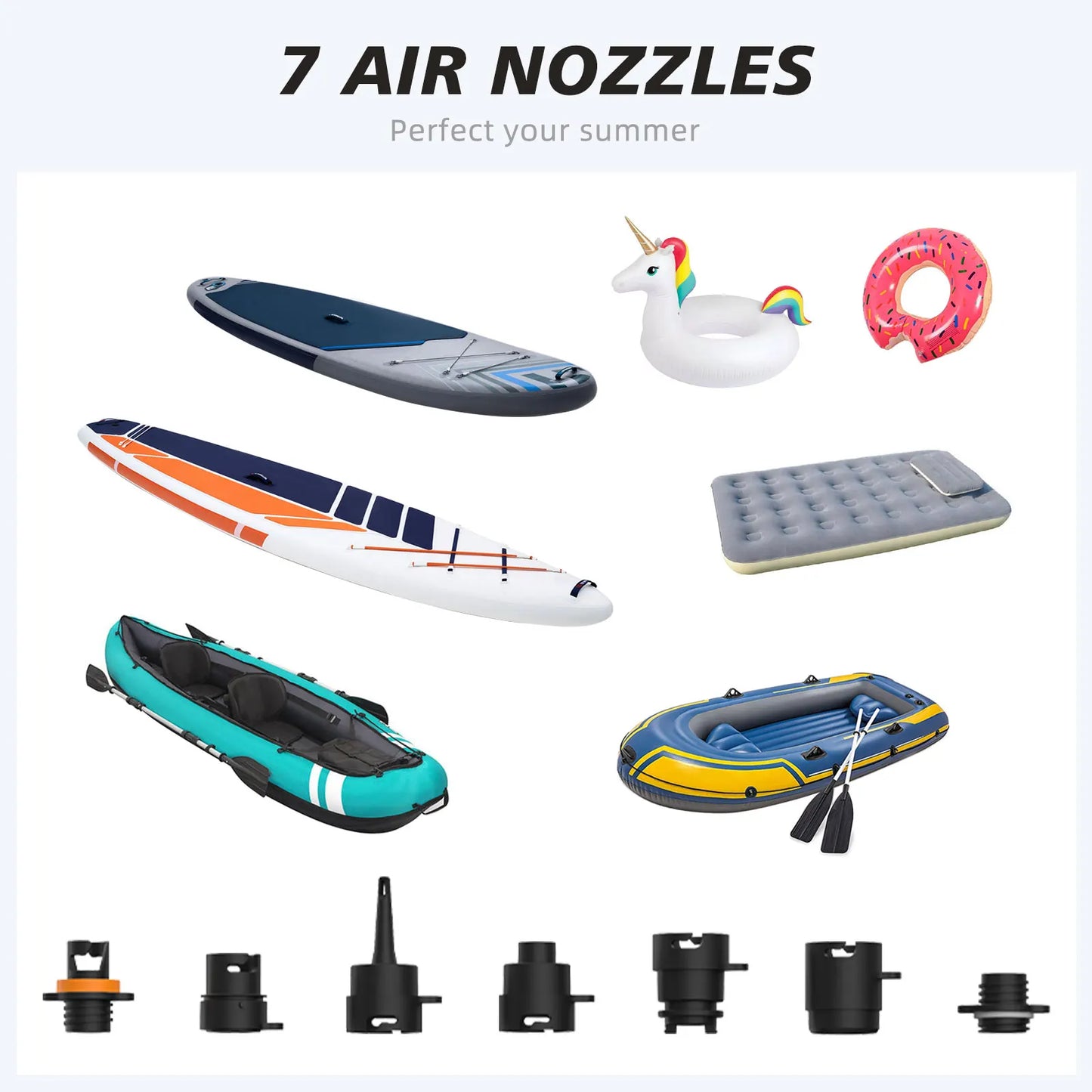 Airbank Rechargeable Electric Air Pump for Inflatable Boards and Kayaks