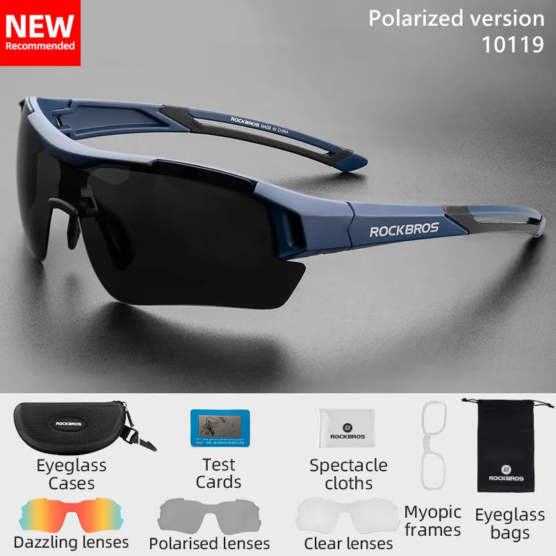 Rockbros Polarized Cycling Glasses For Road And Mountain Biking