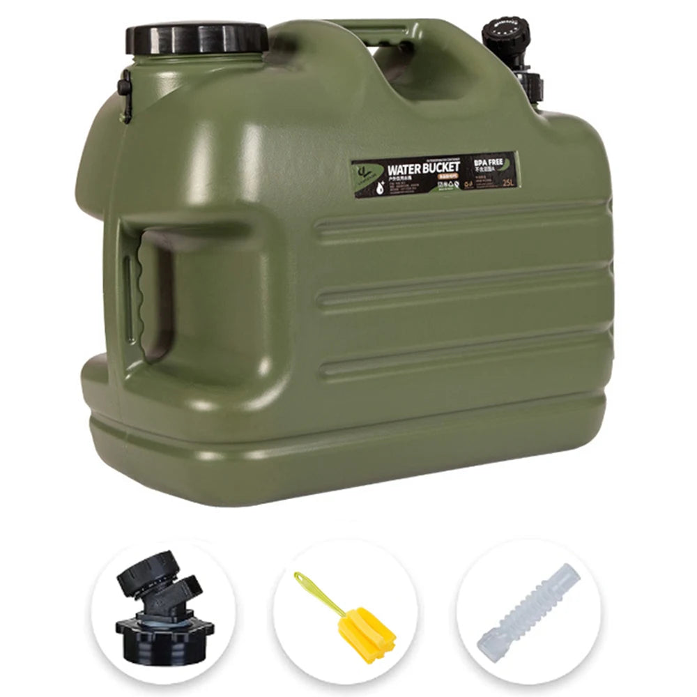 Foldable Portable Water Storage Tank With Spigot For Camping Hiking