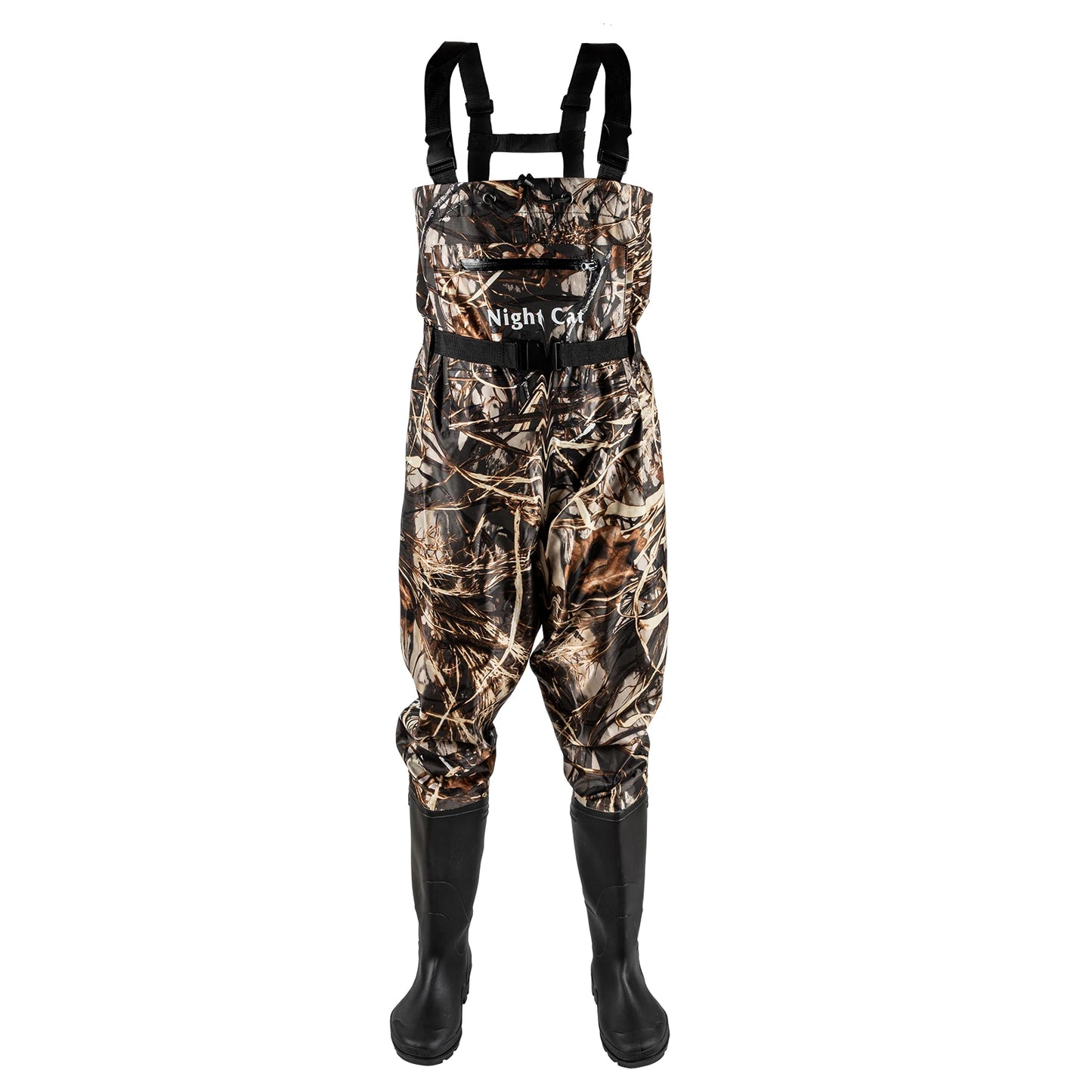 Night Cat Waterproof Fishing Chest Waders With Bootfoot Design