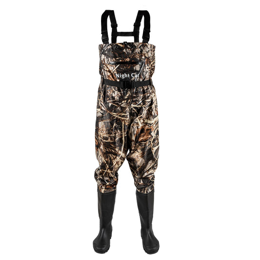 Night Cat Waterproof Fishing Chest Waders With Bootfoot Design