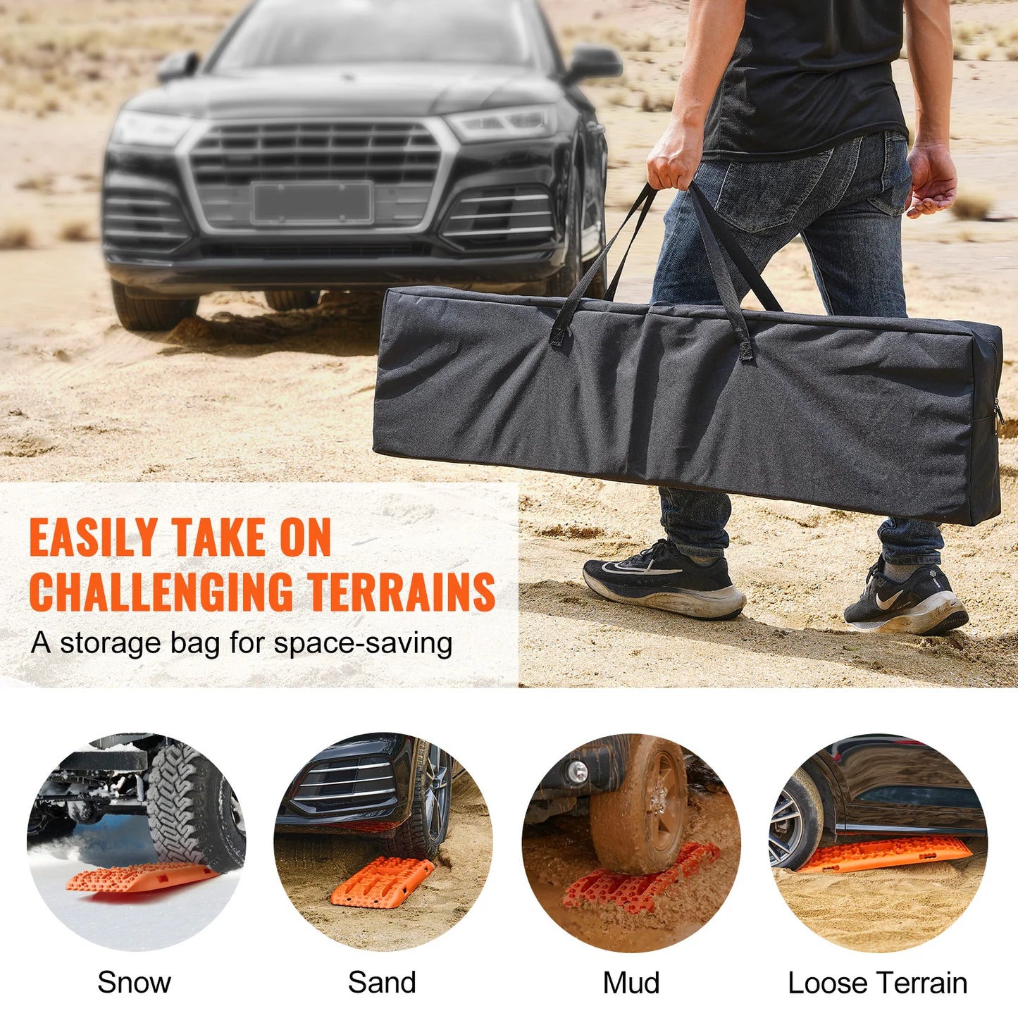 SucceBuy 10 Ton Traction Boards for Off Road Vehicle Recovery