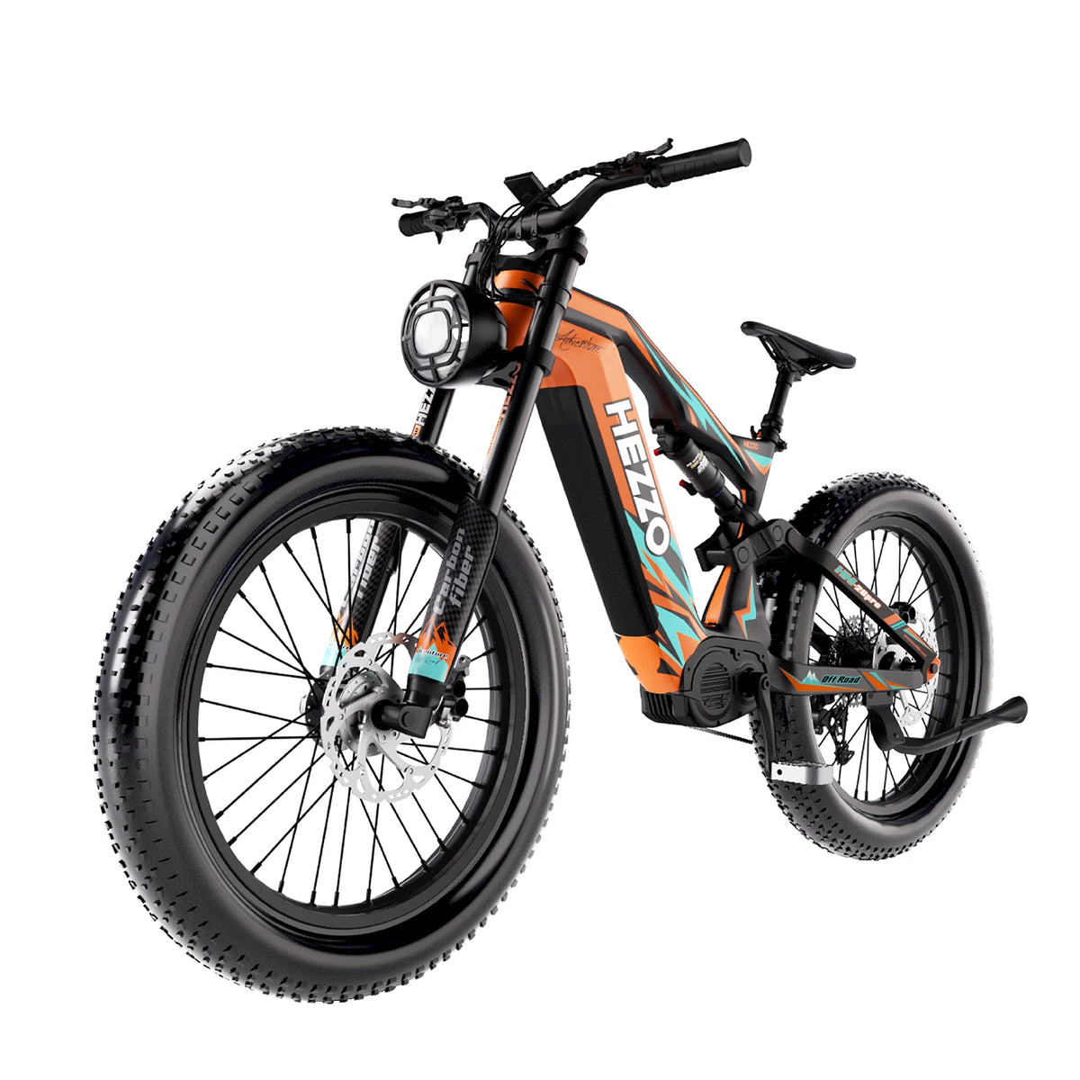 Hezzo K9 Carbon Fiber Electric Bike 1000W Bafang Mid Drive