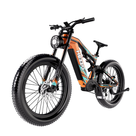 Hezzo K9 Carbon Fiber Electric Bike 1000W Bafang Mid Drive