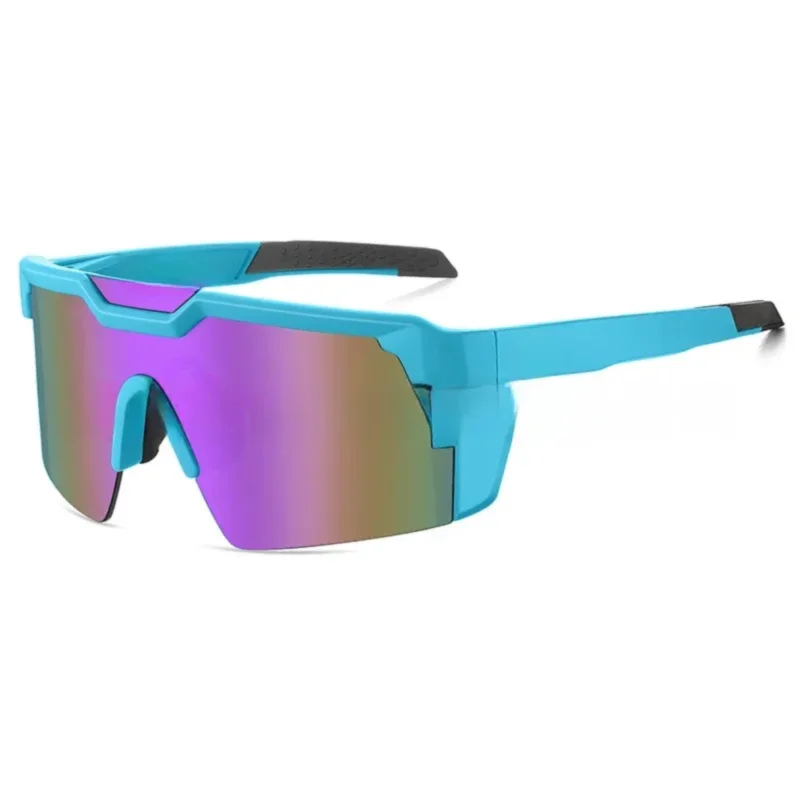 Unisex UV400 Cycling Sunglasses With Square Conjoined Lens
