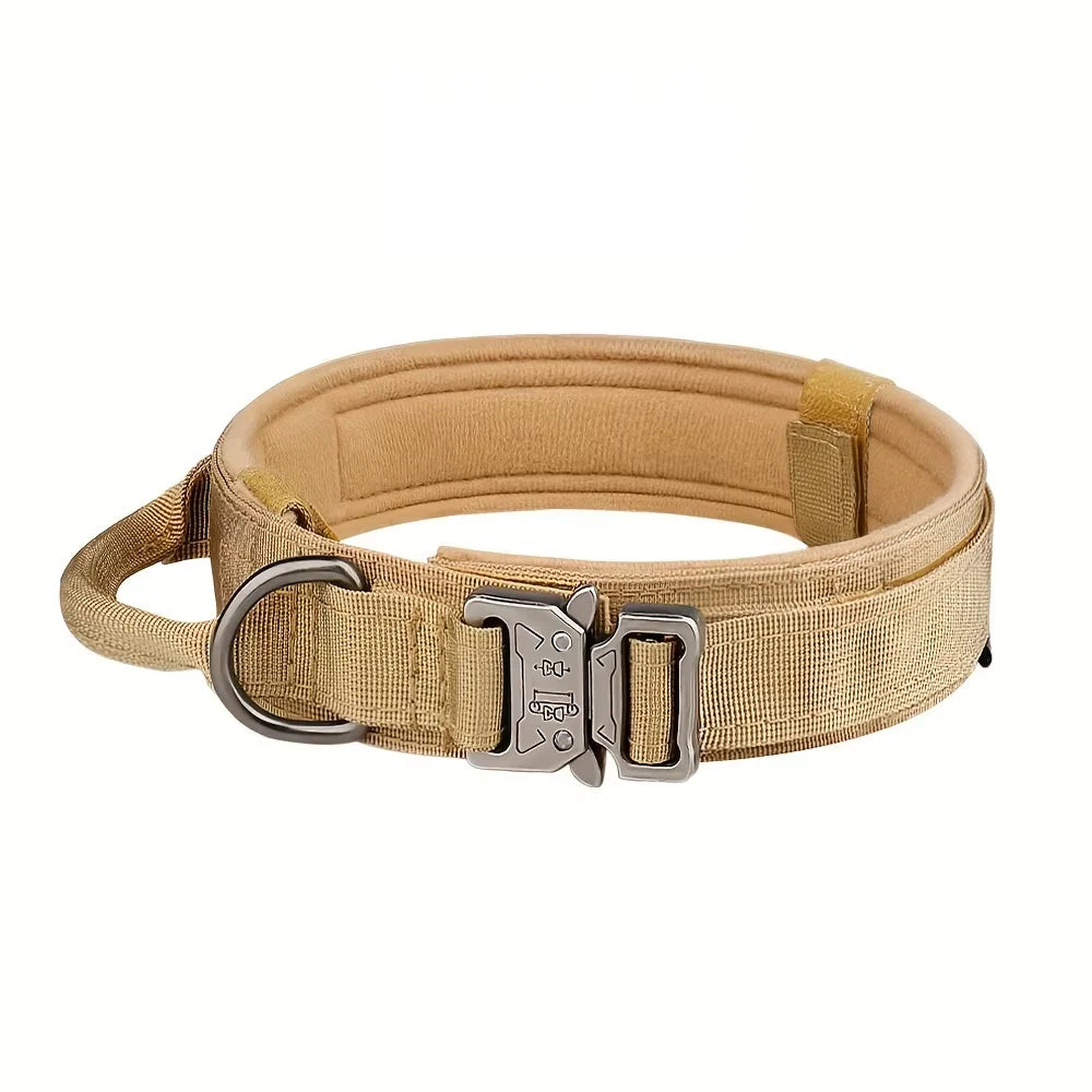Adjustable Nylon Tactical Dog Collar And Leash With Quick Release