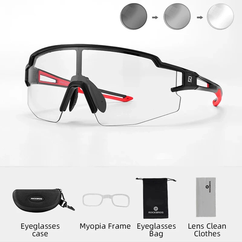 Rockbros Photochromic Polarized Cycling Sunglasses With UV400 Protection