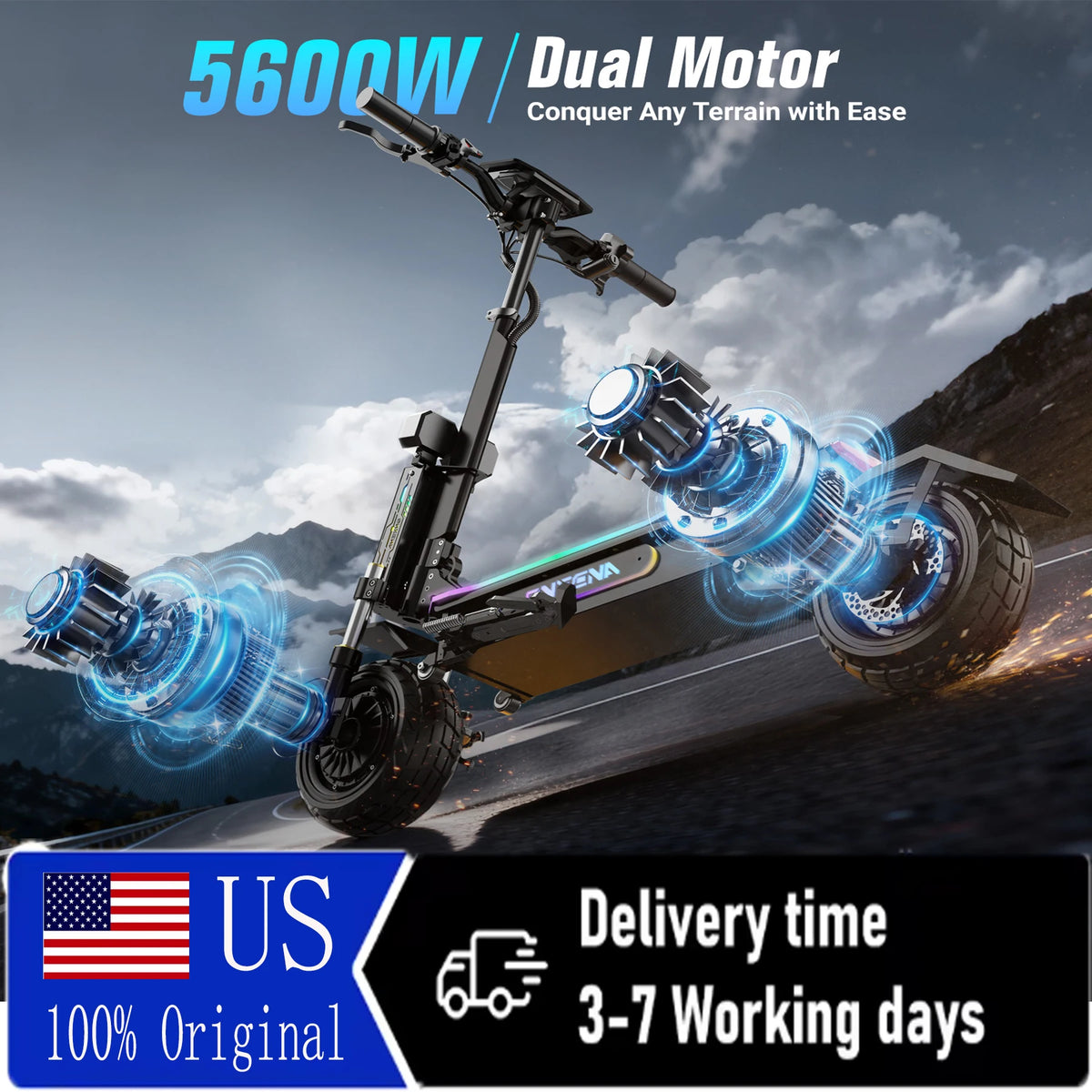 OneCna Gt7 Dual Motor Electric Scooter Featuring App Control