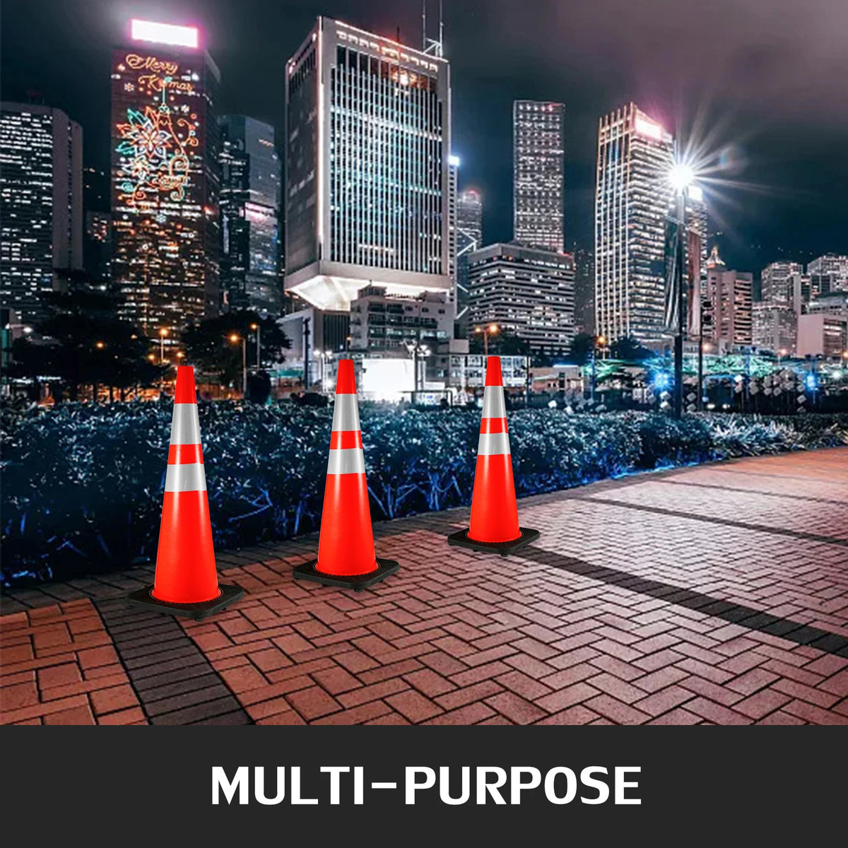 SucceBuy Reflective Traffic Safety Cones For Road Construction Work