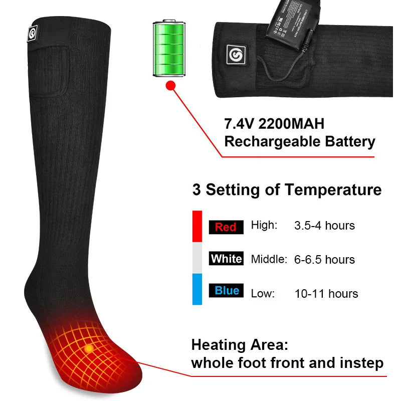 Savior Rechargeable Heated Socks With Three Heat Settings