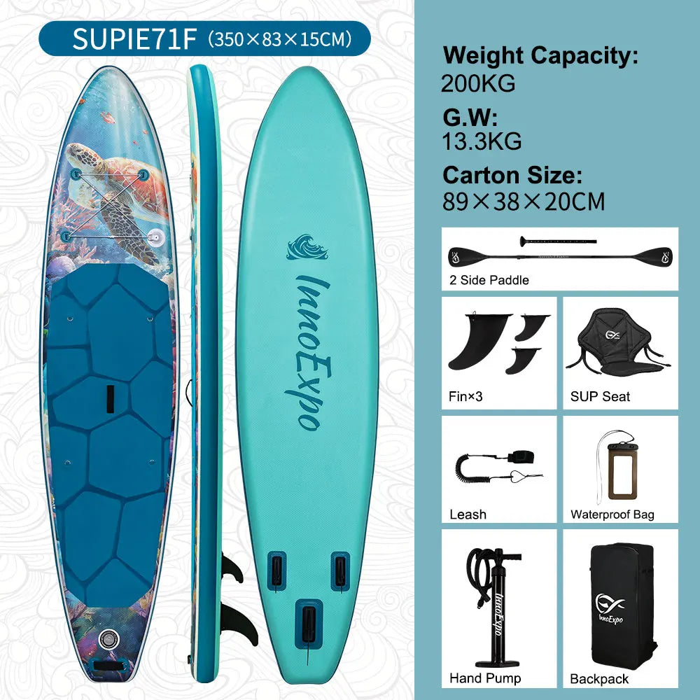 InnoExpo Premium Inflatable Stand Up Paddle Board Non Slip Deck