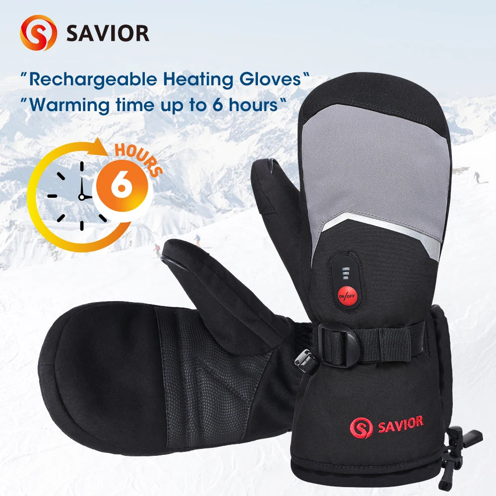 Snow Deer Rechargeable Heated Gloves For Cold Winter Skiing Days
