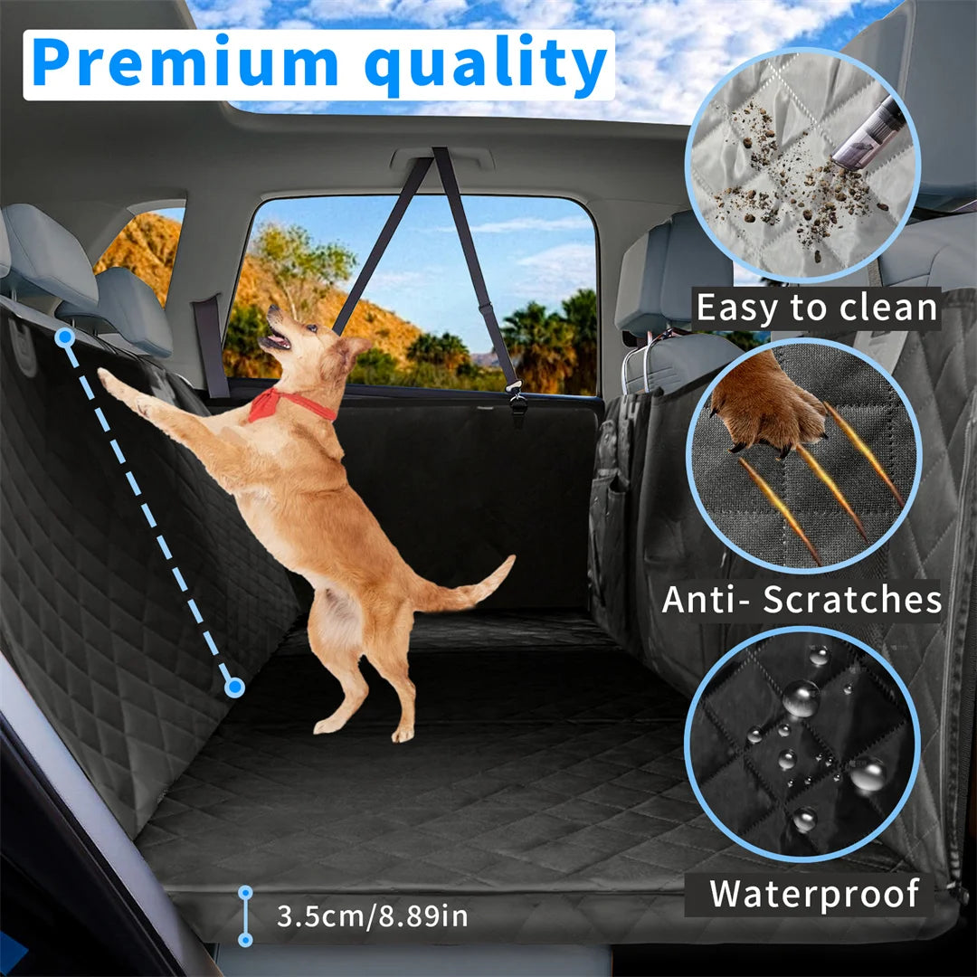 BINGOPAW Waterproof Dog Car Seat Cover Extender Travel Hammock