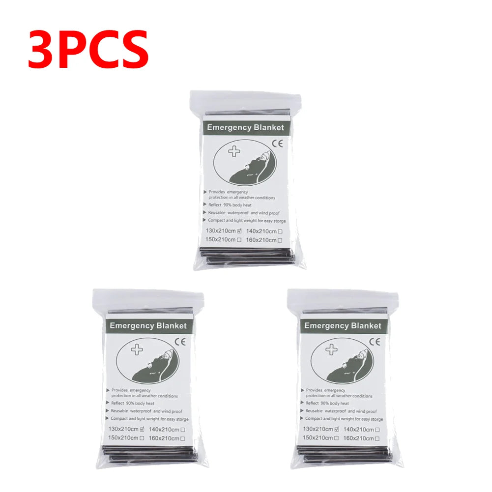 Emergency Mylar Thermal Blanket For Camping And Hiking Survival