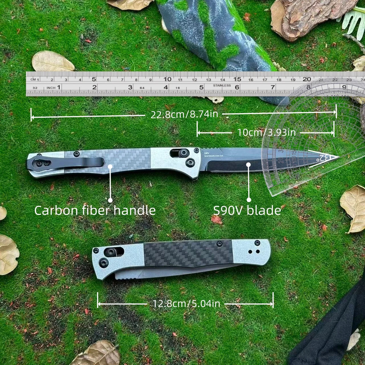 HX Outdoors S90V Axis Lock Folding Knife For EDC Outdoor