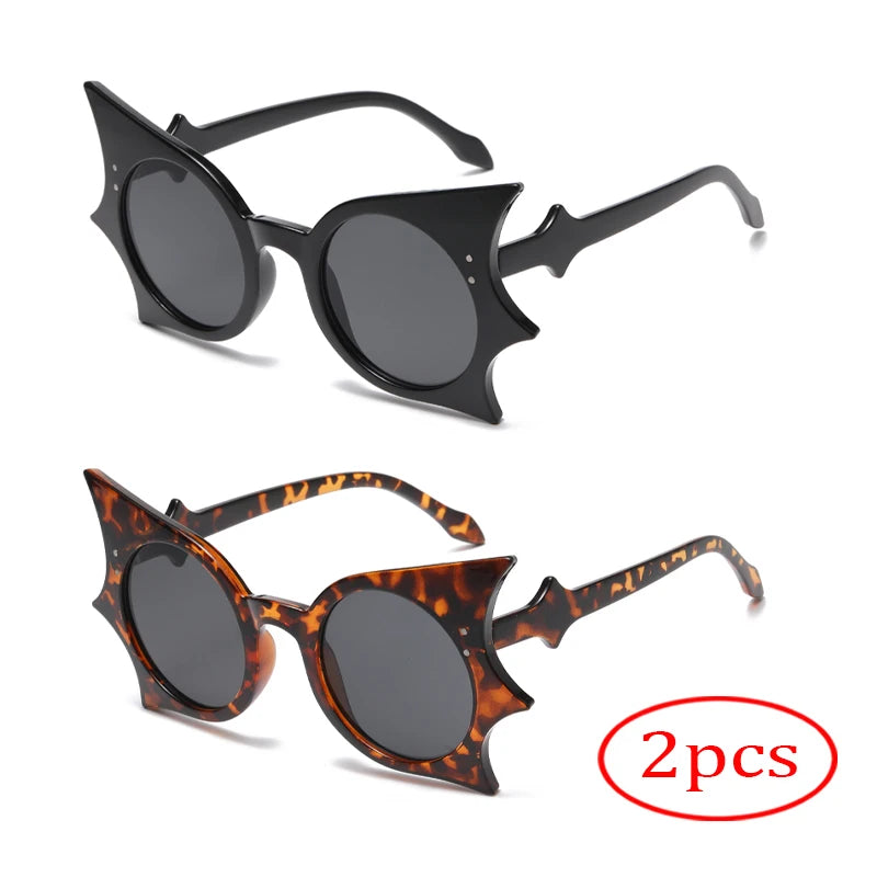 NRK Bat Shape UV400 Sunglasses Polycarbonate Lenses Fashion Eyewear