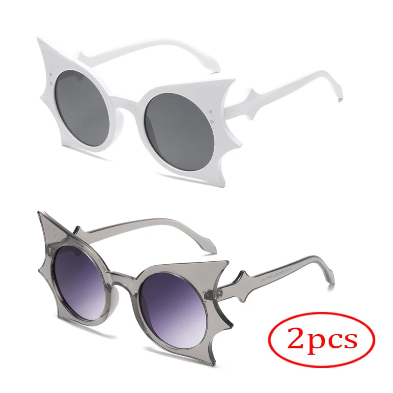 NRK Bat Shape UV400 Sunglasses Polycarbonate Lenses Fashion Eyewear