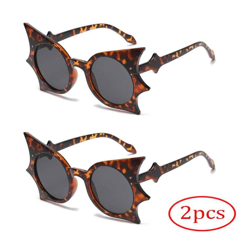 NRK Bat Shape UV400 Sunglasses Polycarbonate Lenses Fashion Eyewear