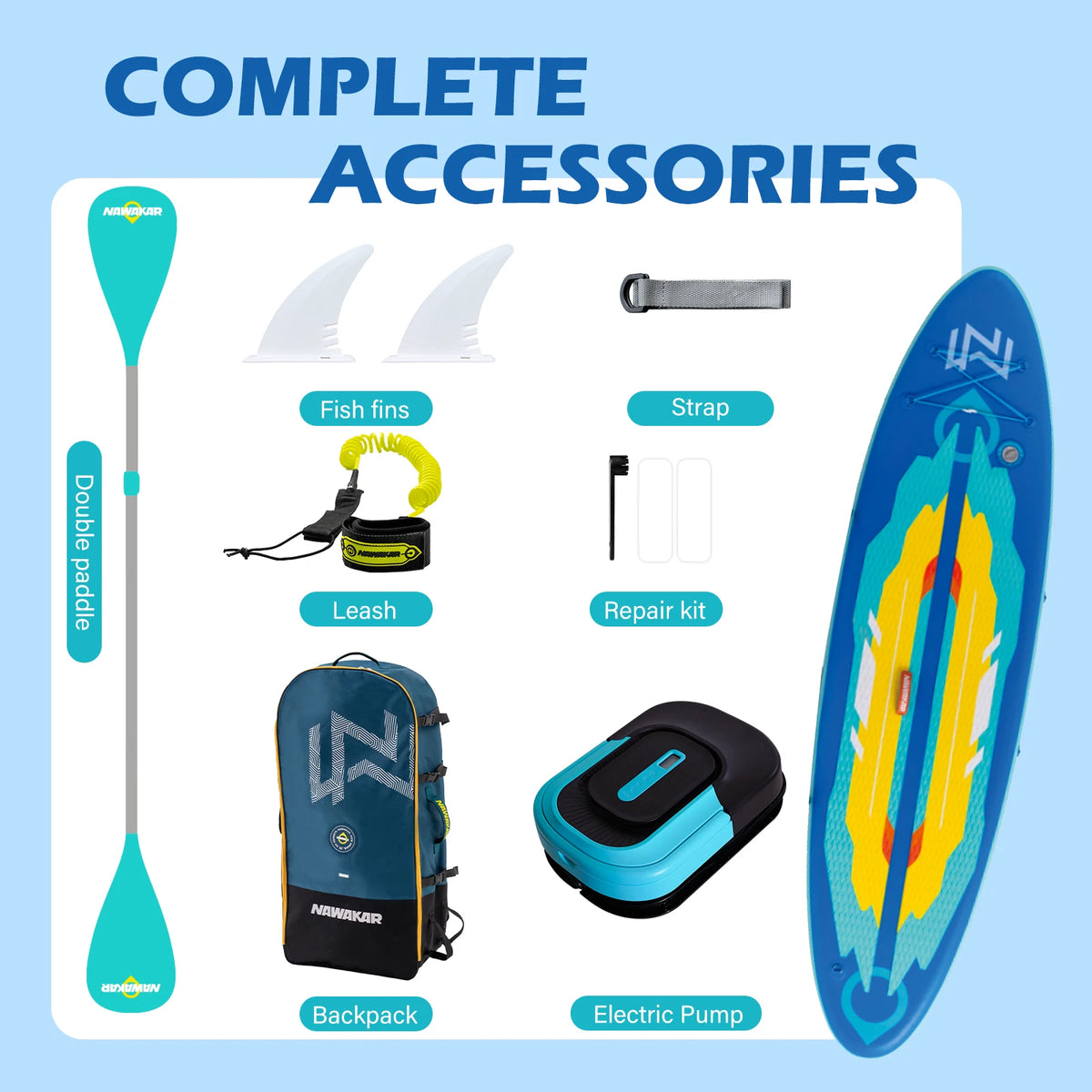 Professional Inflatable Paddleboard For Sea Surfing And Fishing