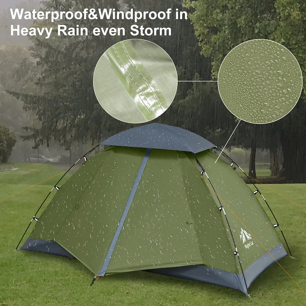 Night Cat Upgraded Lightweight Two Person Backpacking Tent