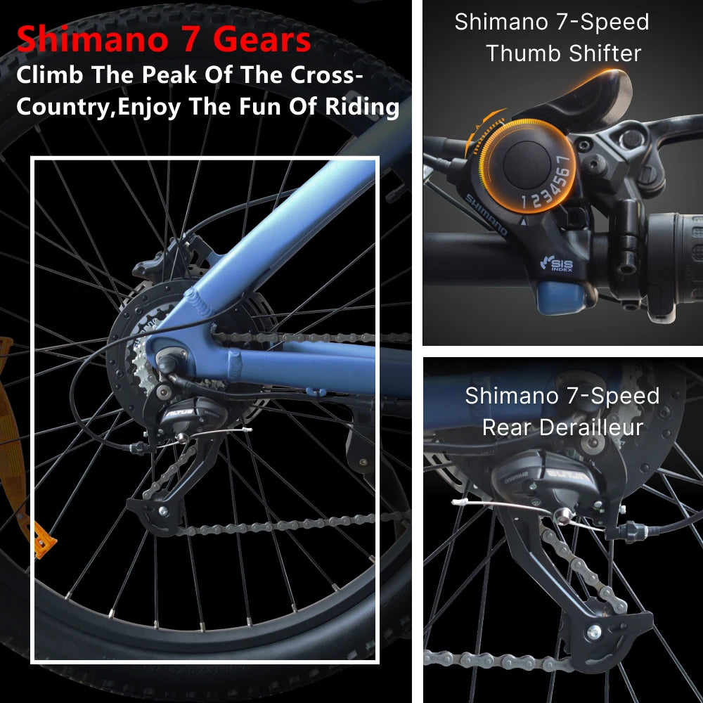 Huanci Q5 Aluminum Electric Bike 1000W 48V 13Ah Motor