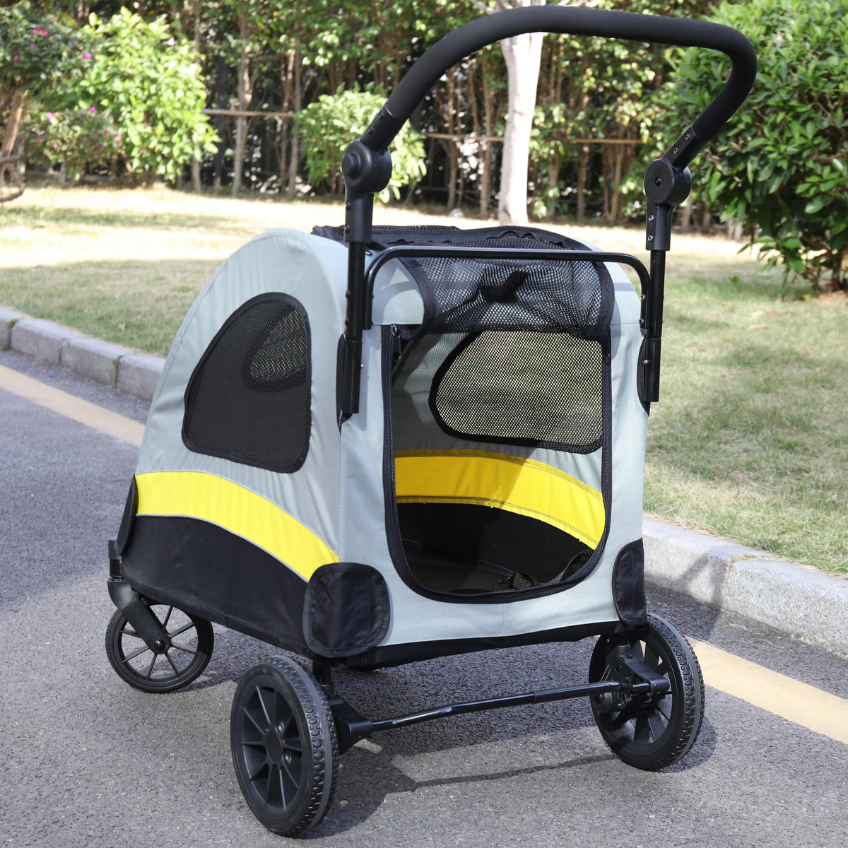 Folding Portable Pet Stroller Wagon Carrier For Dogs And Cats