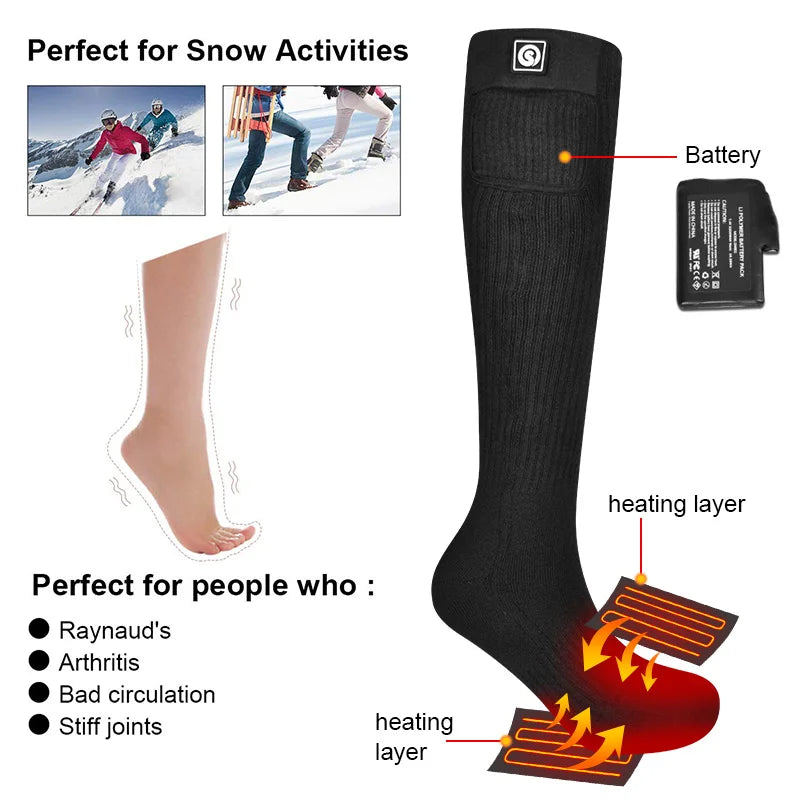 Savior Rechargeable Heated Socks With Three Heat Settings