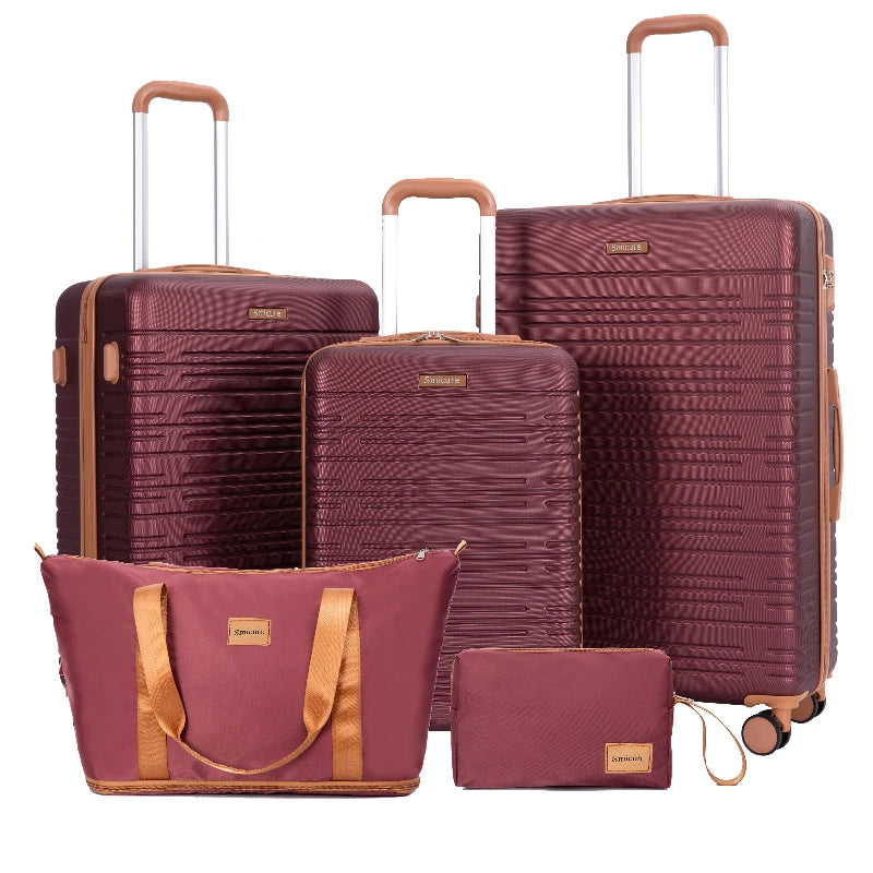 Travelhouse ABS Luggage Set With Spinner Wheels And TSA Lock