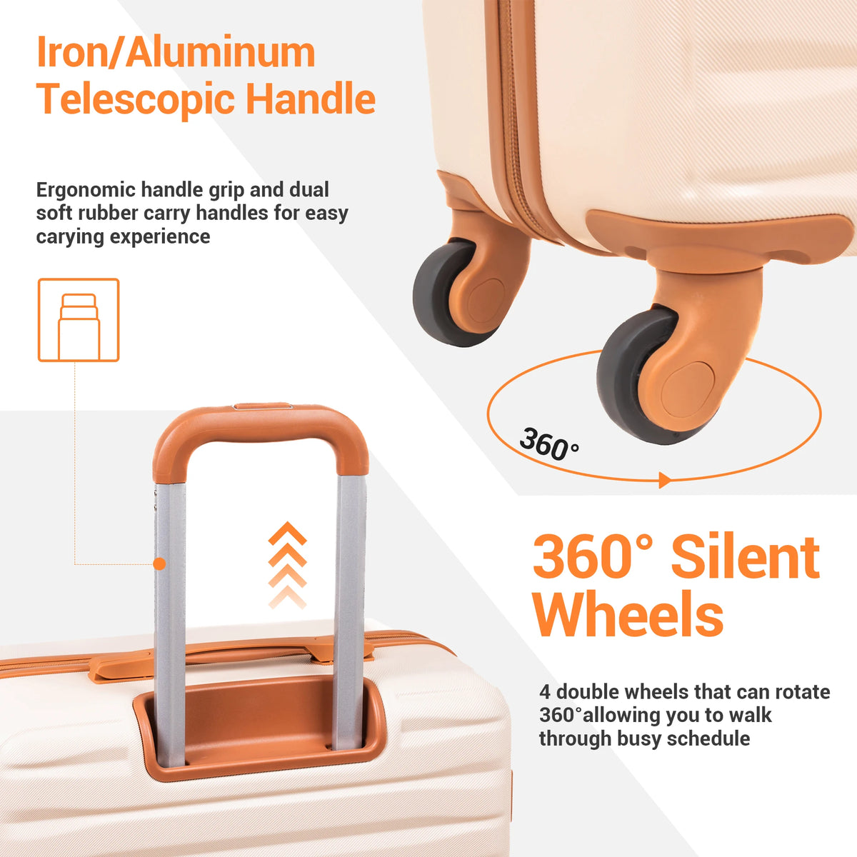 Travelhouse Spinner Luggage Set With TSA Lock And Duffle Bag