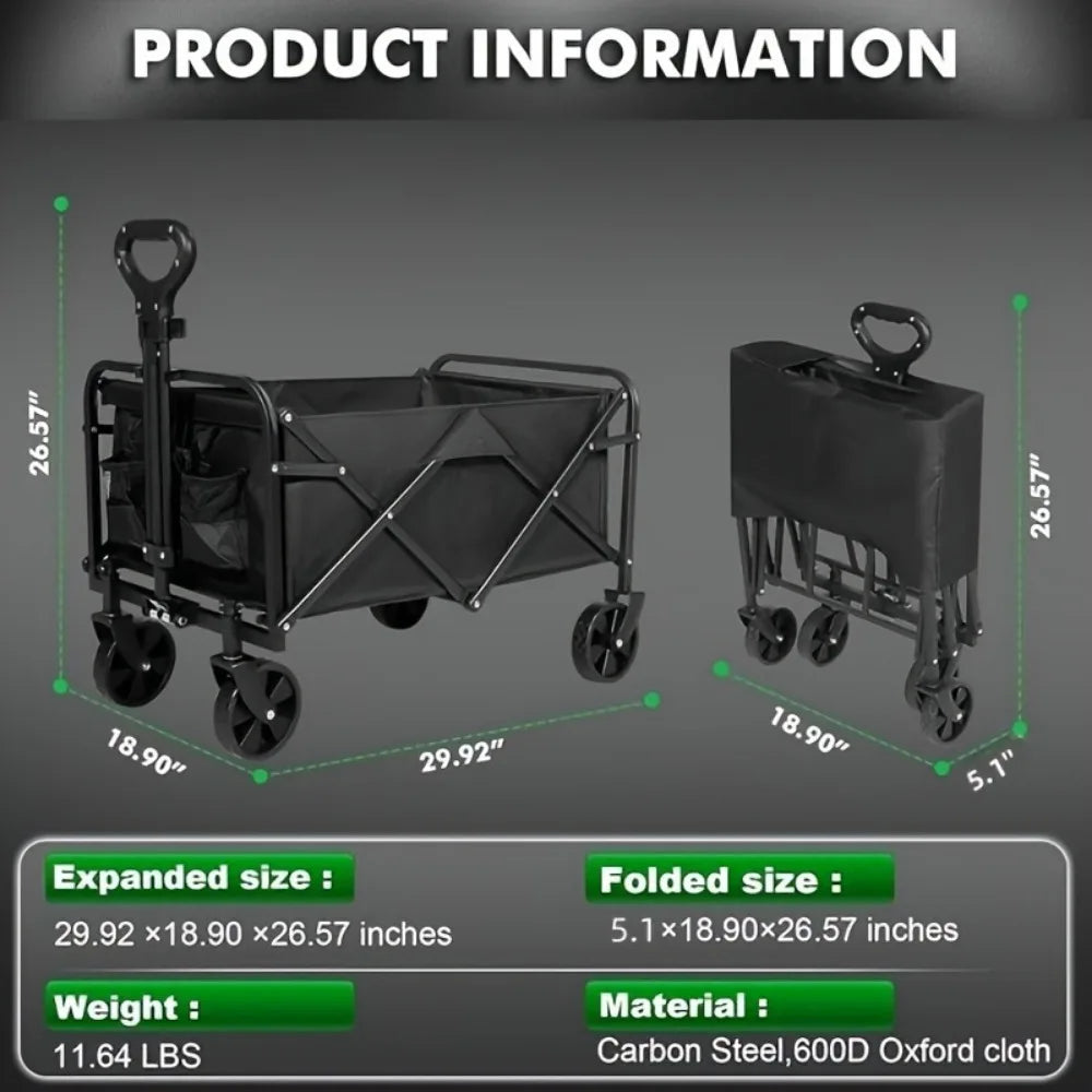 Heavy Duty Foldable All Terrain Pet Trolley With Aluminum Frame