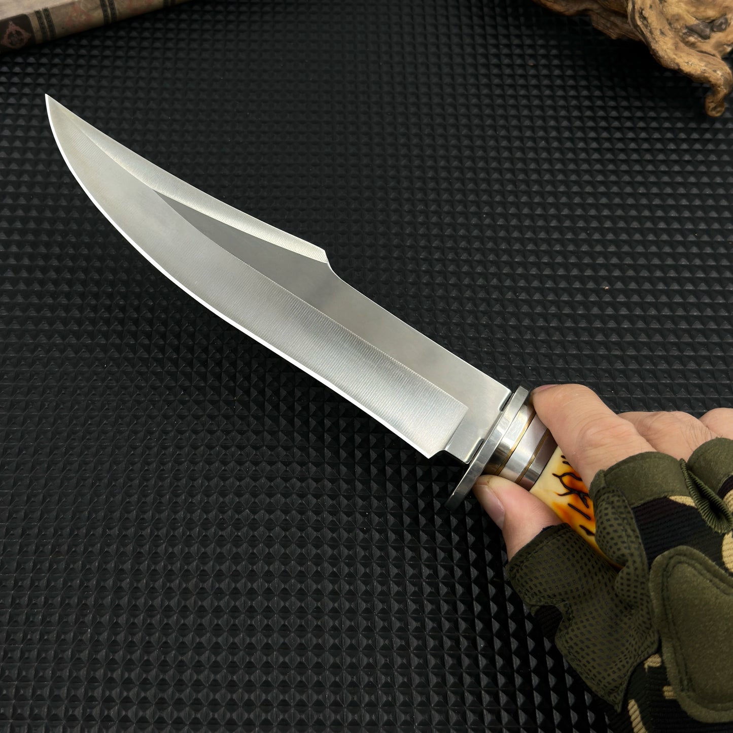 Gdekls Stainless Steel Survival Knife With Durable Sheath For Camping