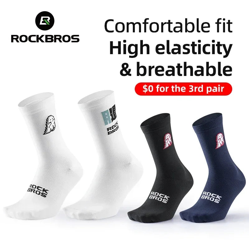 Rockbros Breathable Unisex Athletic Socks For Running And Cycling