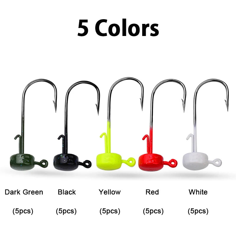 Ned Rig Finesse Jig Heads For Soft Plastic Fishing Lures