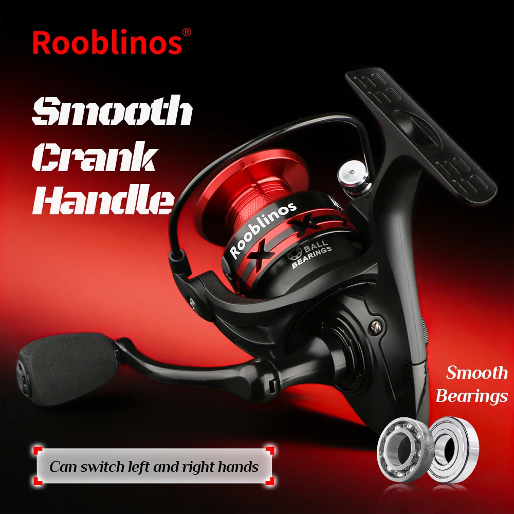 Rooblinos HT Spinning Reel 5.2 Gear Ratio Lightweight Fishing Reel