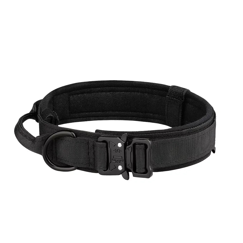 Adjustable Nylon Tactical Dog Collar And Leash With Quick Release