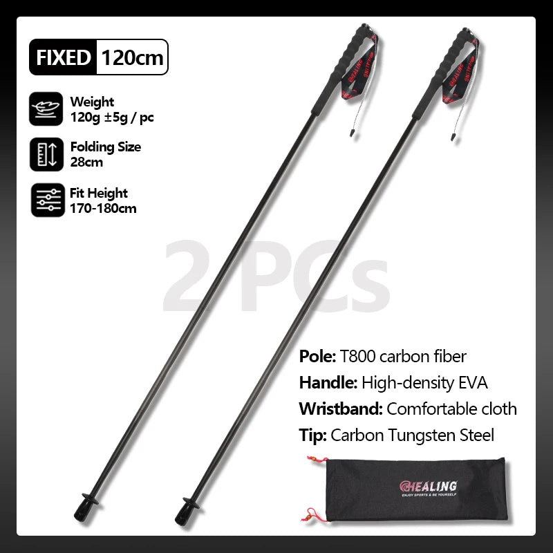OKHEALING Carbon Fiber Trekking Poles Ultra Lightweight Outdoor Gear