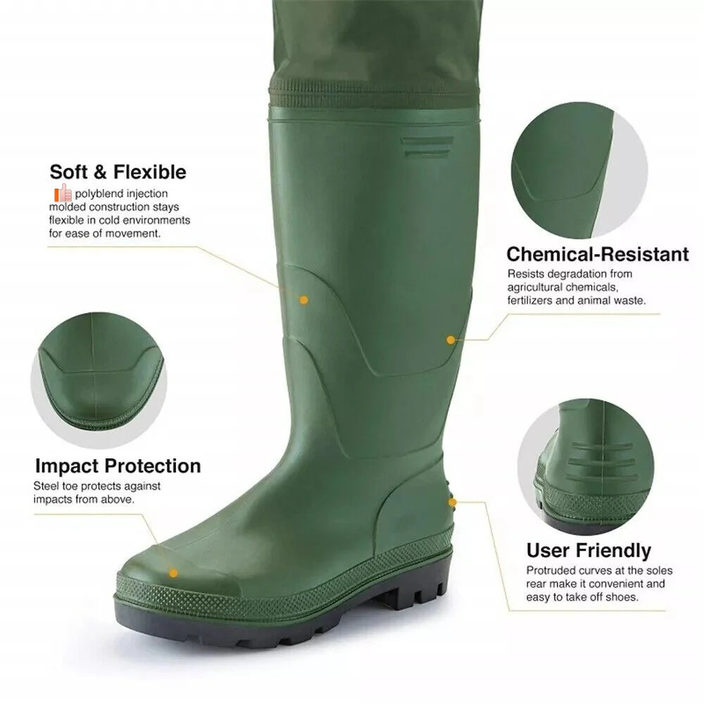 Night Cat Waterproof Chest Waders With Boots For Fishing