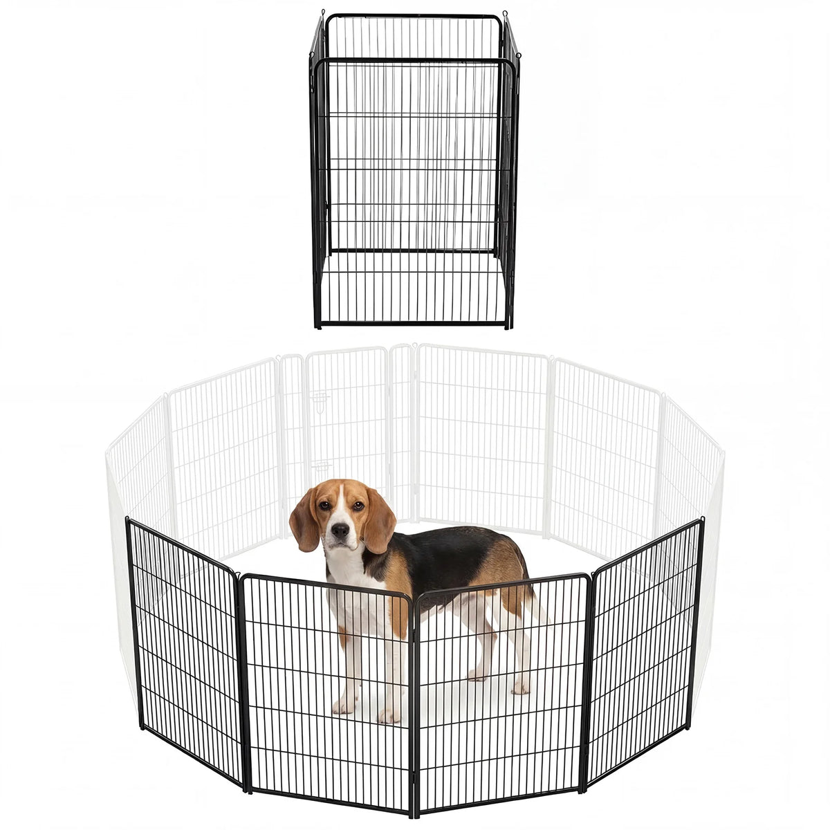JHK Foldable Metal Dog Playpen for Indoor and Outdoor Exercise