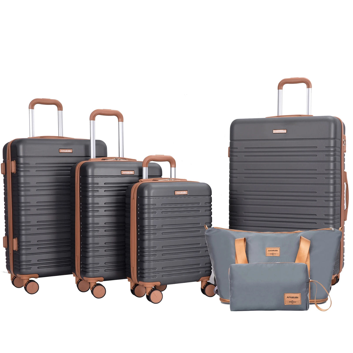 TRIPCOMP Hardcase Luggage Set With Spinner Wheels And TSA Lock