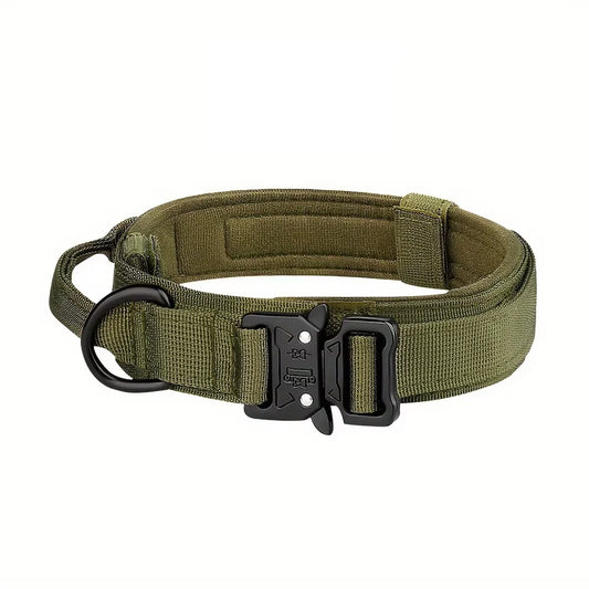 Adjustable Nylon Tactical Dog Collar And Leash With Quick Release