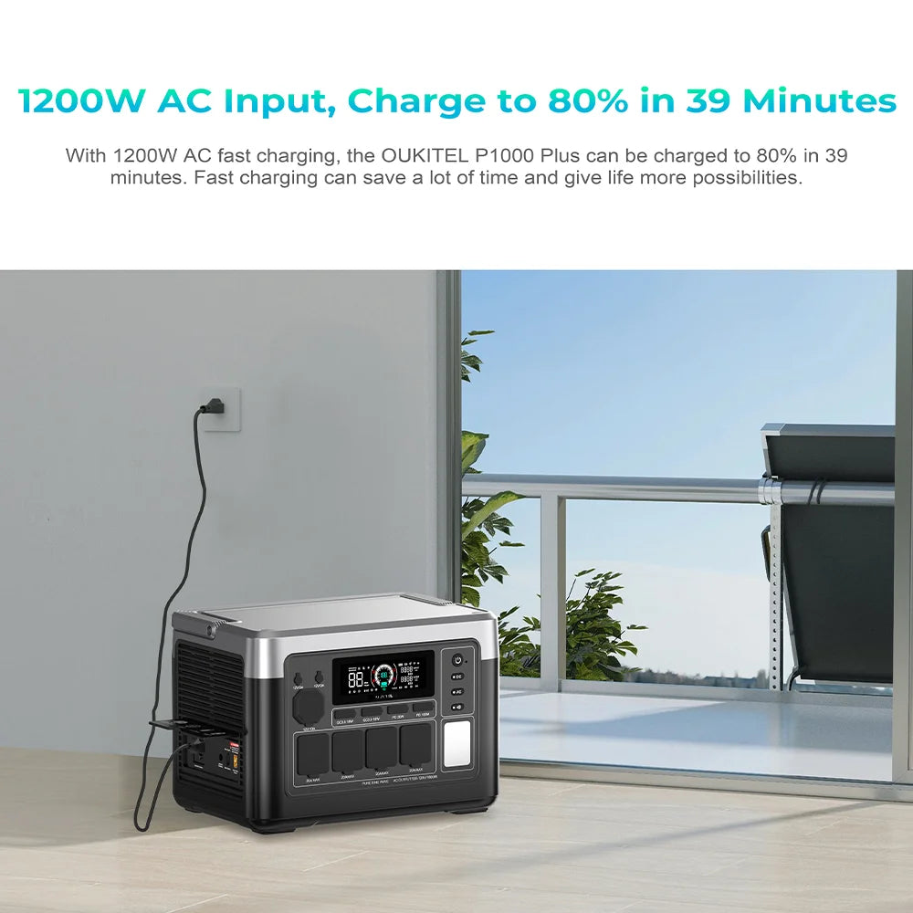 Oukitel P1000 Plus Portable Power Station 1024Wh Capacity